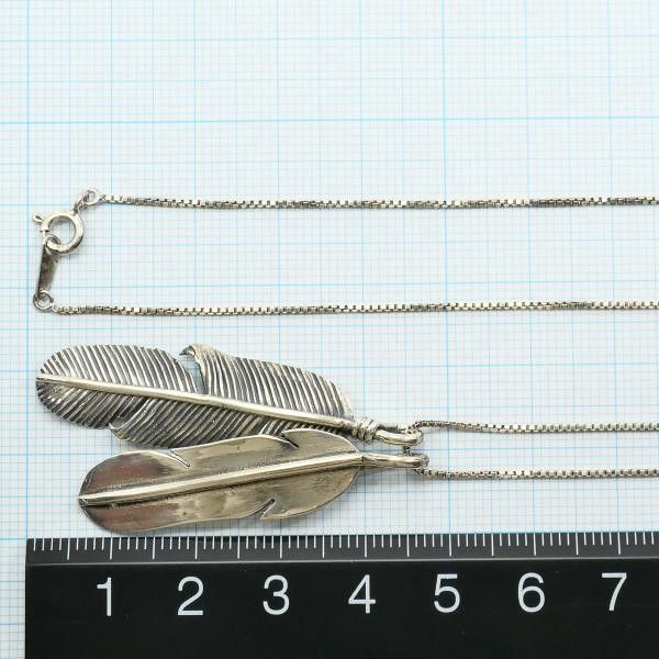 Other Other 925 Silver Feather Necklace Precious Metal Necklace DUTY FREE for USA Size ONE SIZE - 5 Thumbnail