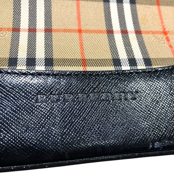 Burberry Burberry Burberry Nova Check Leather Canvas Shoulder Bag Leather Shoulder Bag DUTY FREE for USA Size ONE SIZE - 4 Thumbnail