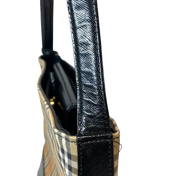 Burberry Burberry Burberry Nova Check Leather Canvas Shoulder Bag Leather Shoulder Bag DUTY FREE for USA Size ONE SIZE - 8 Thumbnail