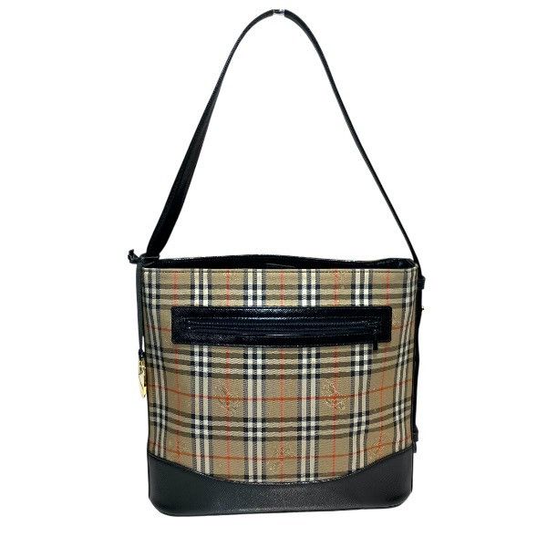 Burberry Burberry Burberry Nova Check Leather Canvas Shoulder Bag Leather Shoulder Bag DUTY FREE for USA Size ONE SIZE - 2 Thumbnail
