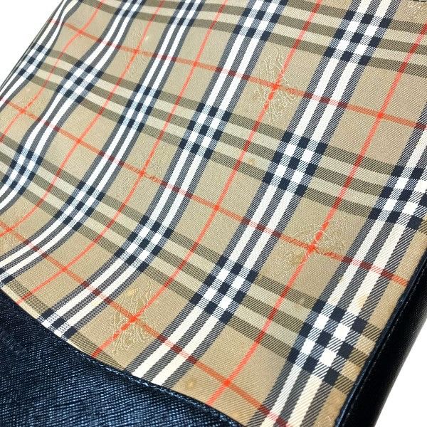 Burberry Burberry Burberry Nova Check Leather Canvas Shoulder Bag Leather Shoulder Bag DUTY FREE for USA Size ONE SIZE - 7 Thumbnail
