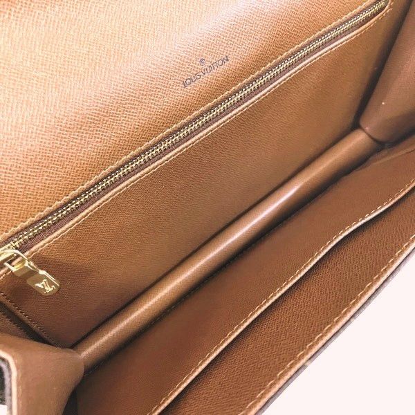 Louis Vuitton Louis Vuitton Louis Vuitton Pochette Dame GM Monogram Clutch Textile Clutch Bag M51810 DUTY FREE for USA Size ONE SIZE - 6 Thumbnail