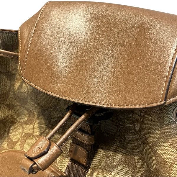 Coach Coach Coach Signature Canvas Backpack Leather Backpack CT810 DUTY FREE for USA Size ONE SIZE - 9 Thumbnail