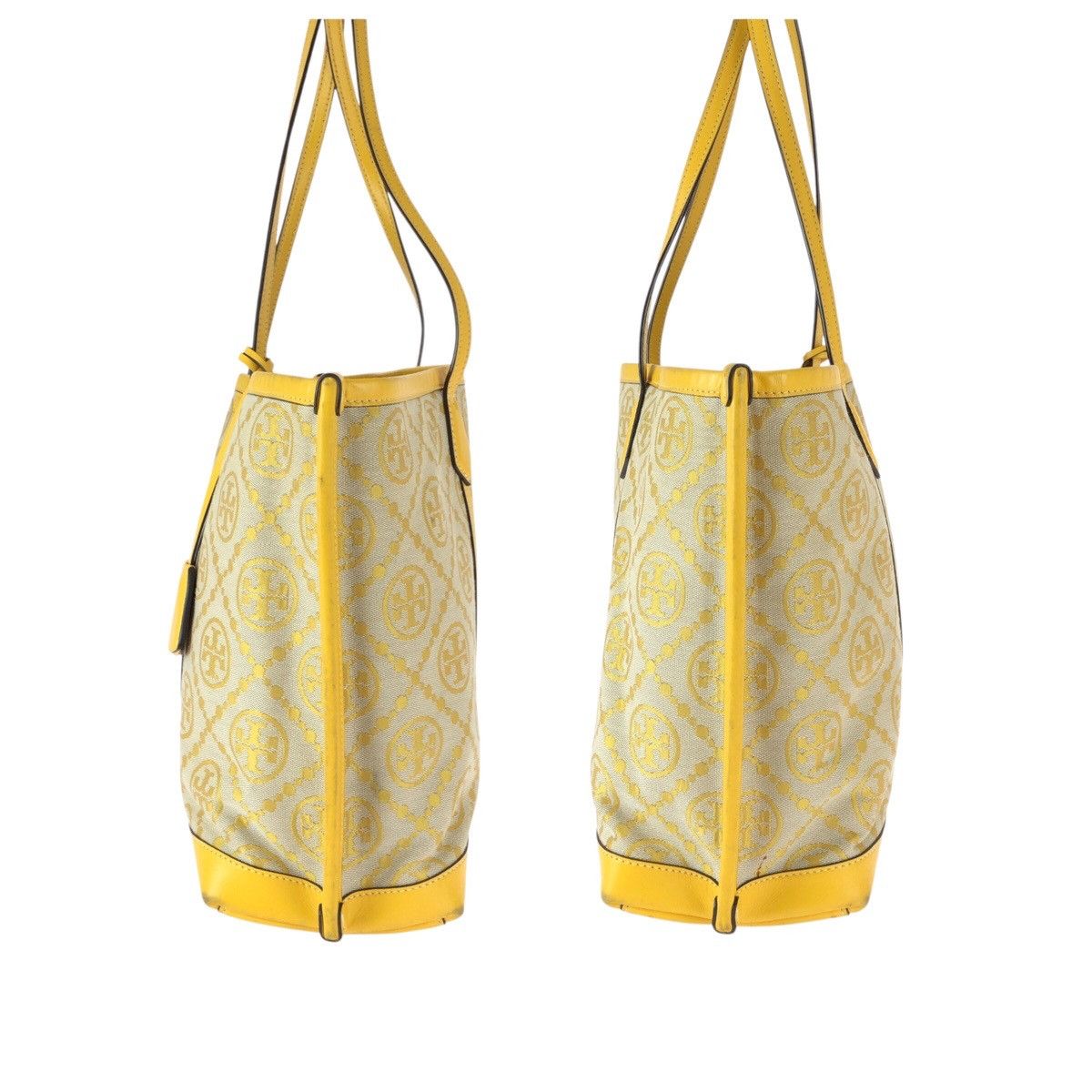 Tory Burch Tory Burch Tory Burch Perry T Monogram canvas leather tote bag Textile Tote Bag 83312 DUTY FREE for USA Size ONE SIZE - 8 Thumbnail