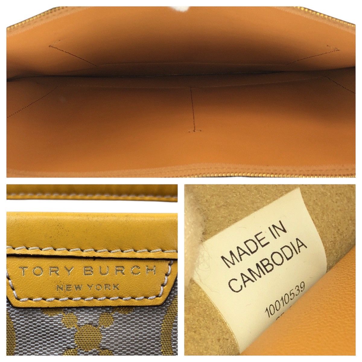 Tory Burch Tory Burch Tory Burch Perry T Monogram canvas leather tote bag Textile Tote Bag 83312 DUTY FREE for USA Size ONE SIZE - 4 Thumbnail