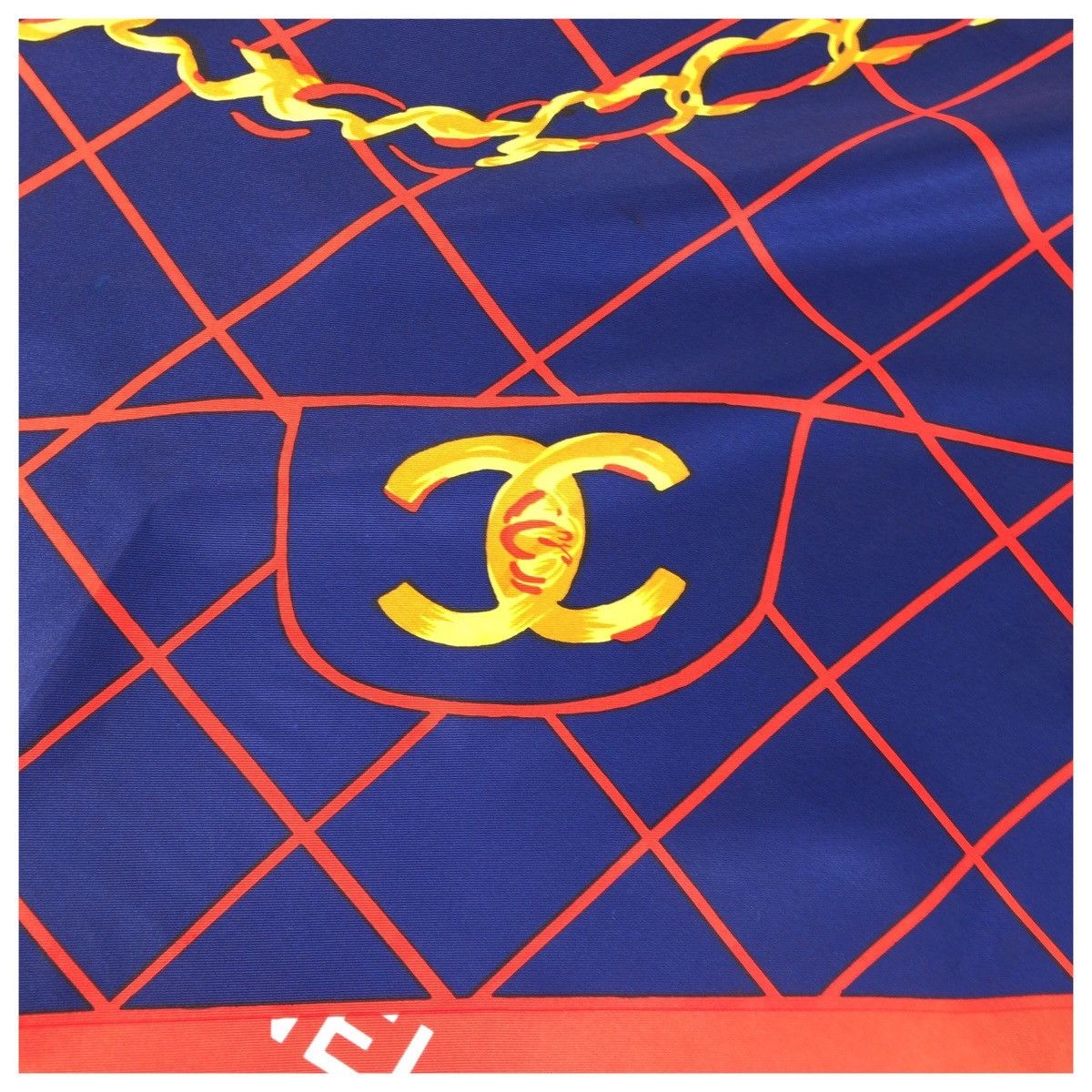Chanel Chanel Chanel Silk Scarf Textile Scarf DUTY FREE for USA Size ONE SIZE - 3 Thumbnail
