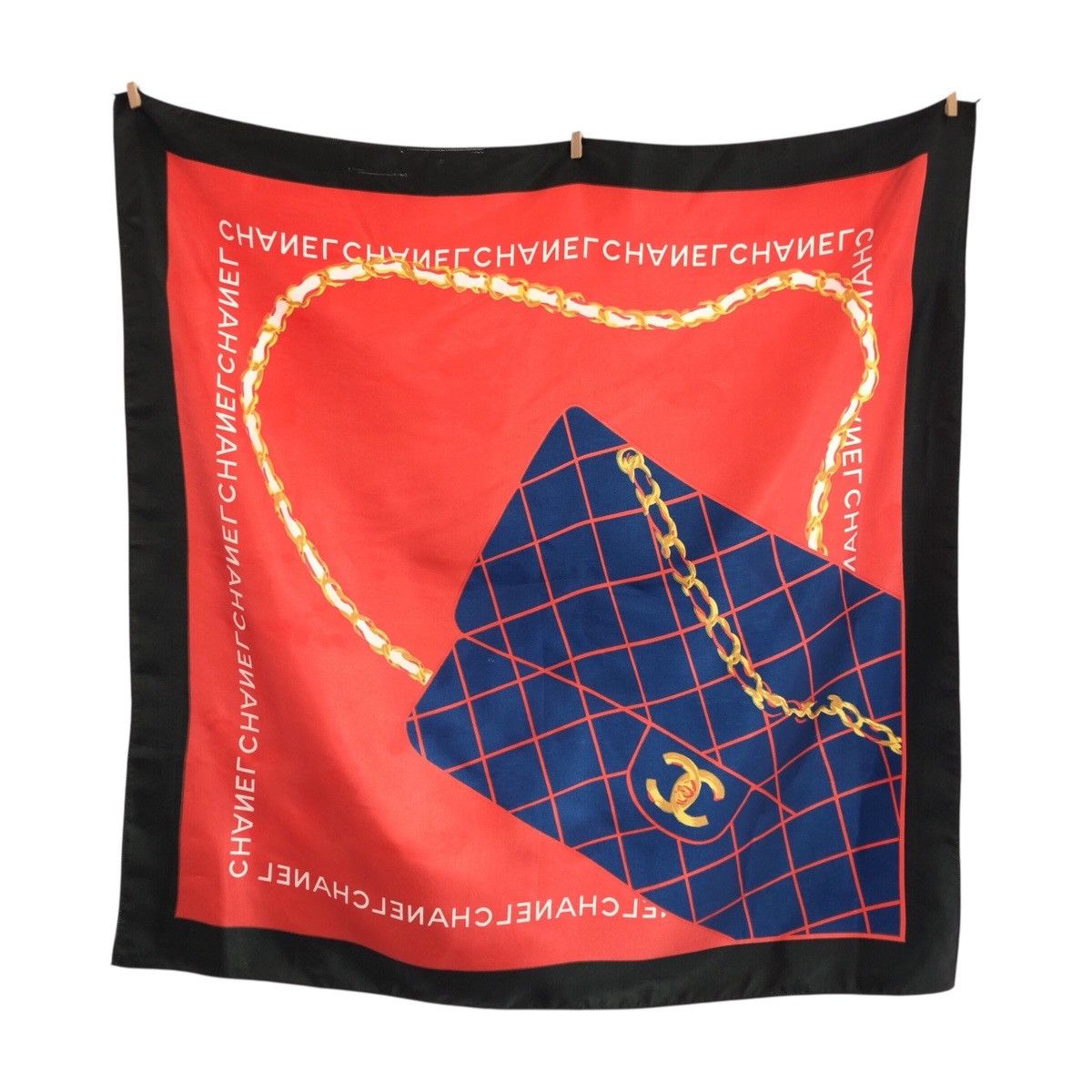 Chanel Chanel Chanel Silk Scarf Textile Scarf DUTY FREE for USA Size ONE SIZE - 2 Thumbnail