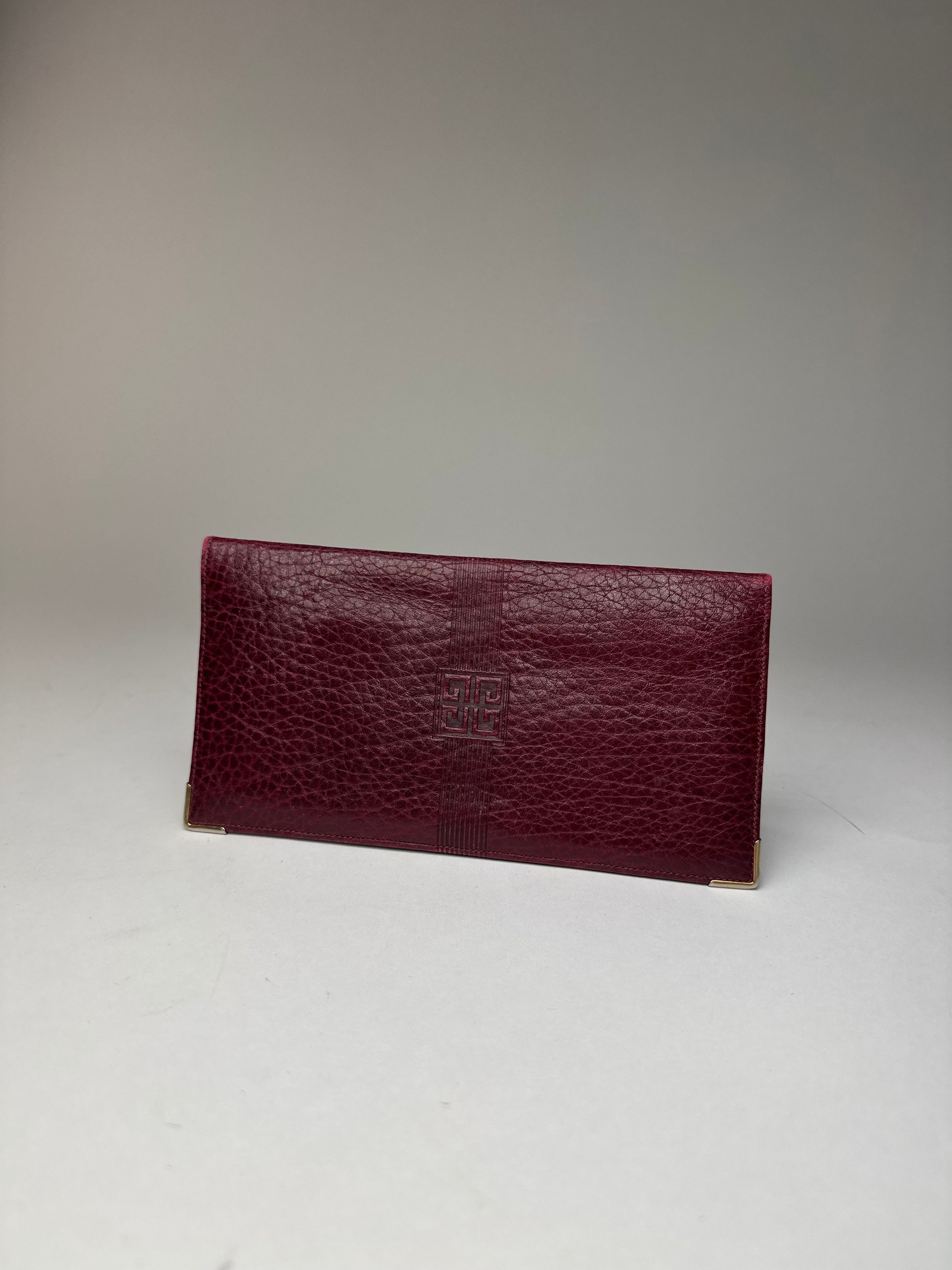 Givenchy Vintage Leather Card / ID Holder Purple Size ONE SIZE - 5 Thumbnail