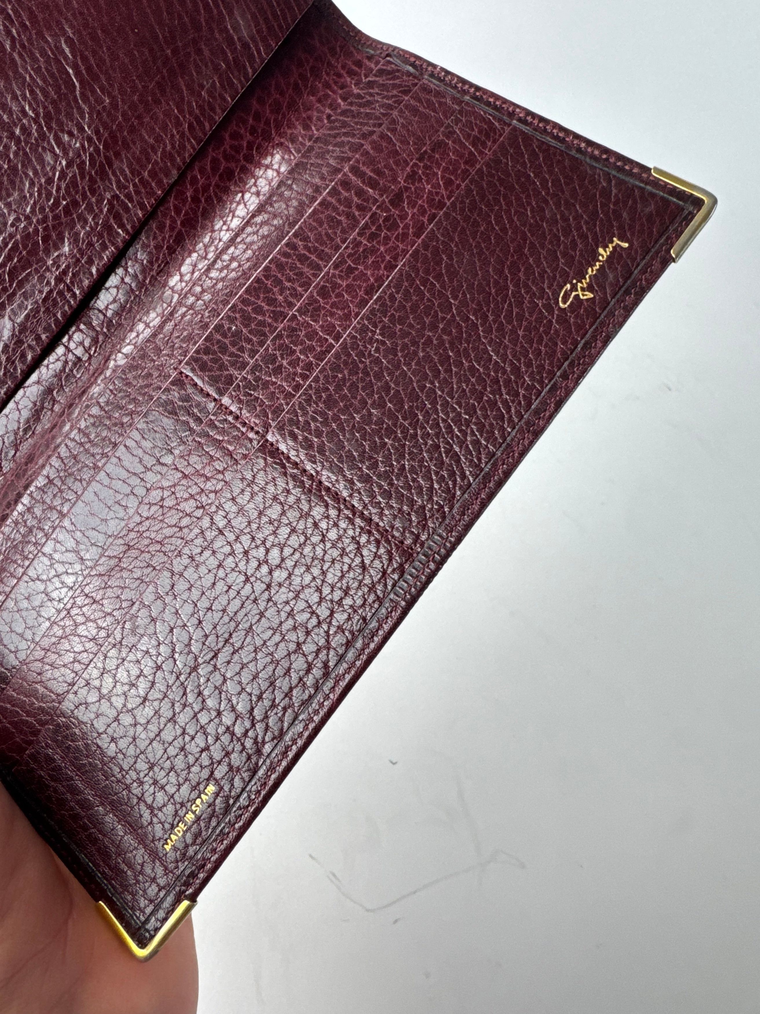 Givenchy Vintage Leather Card / ID Holder Purple Size ONE SIZE - 4 Thumbnail