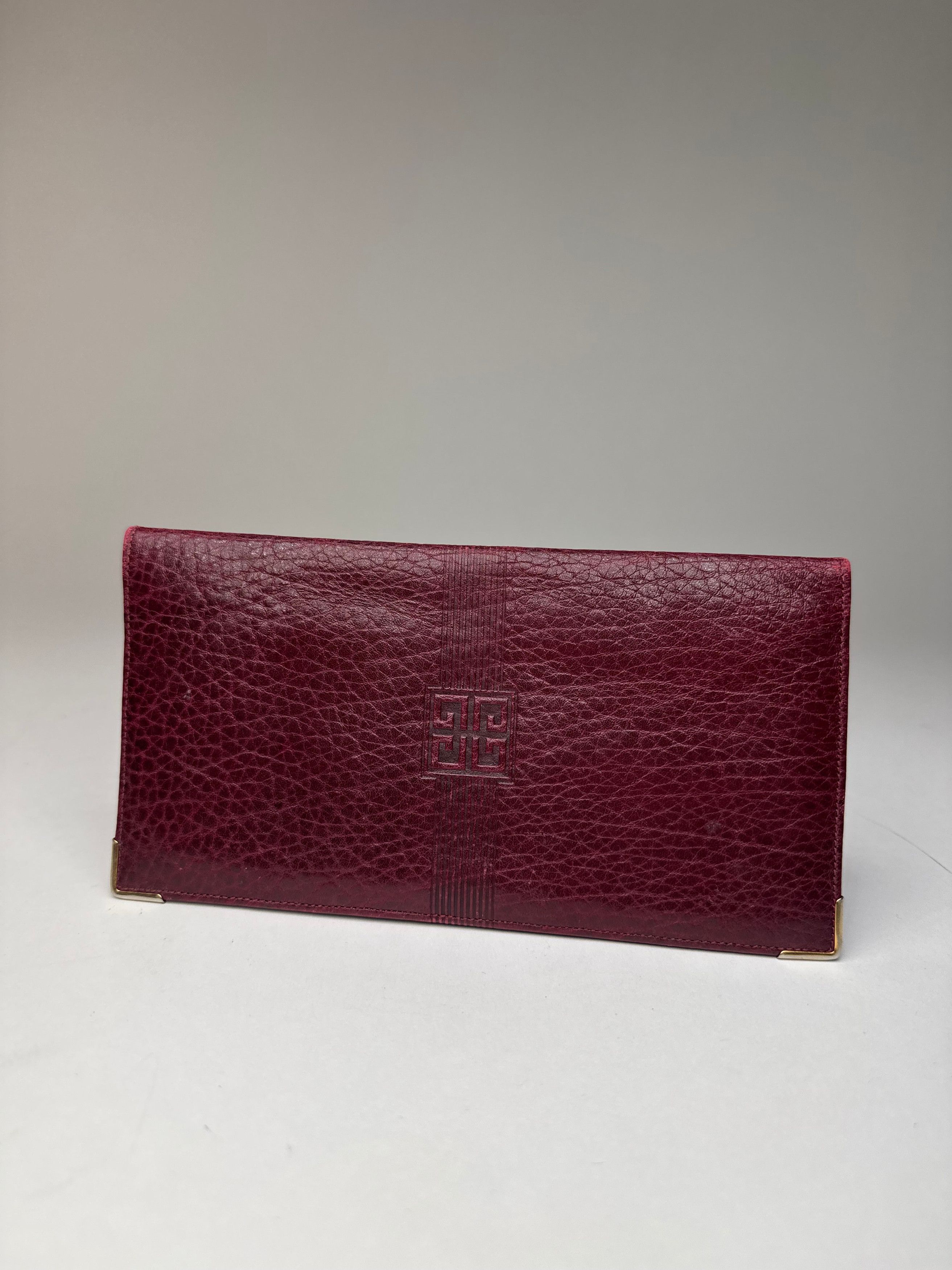 Givenchy Vintage Leather Card / ID Holder Purple Size ONE SIZE - 9 Thumbnail
