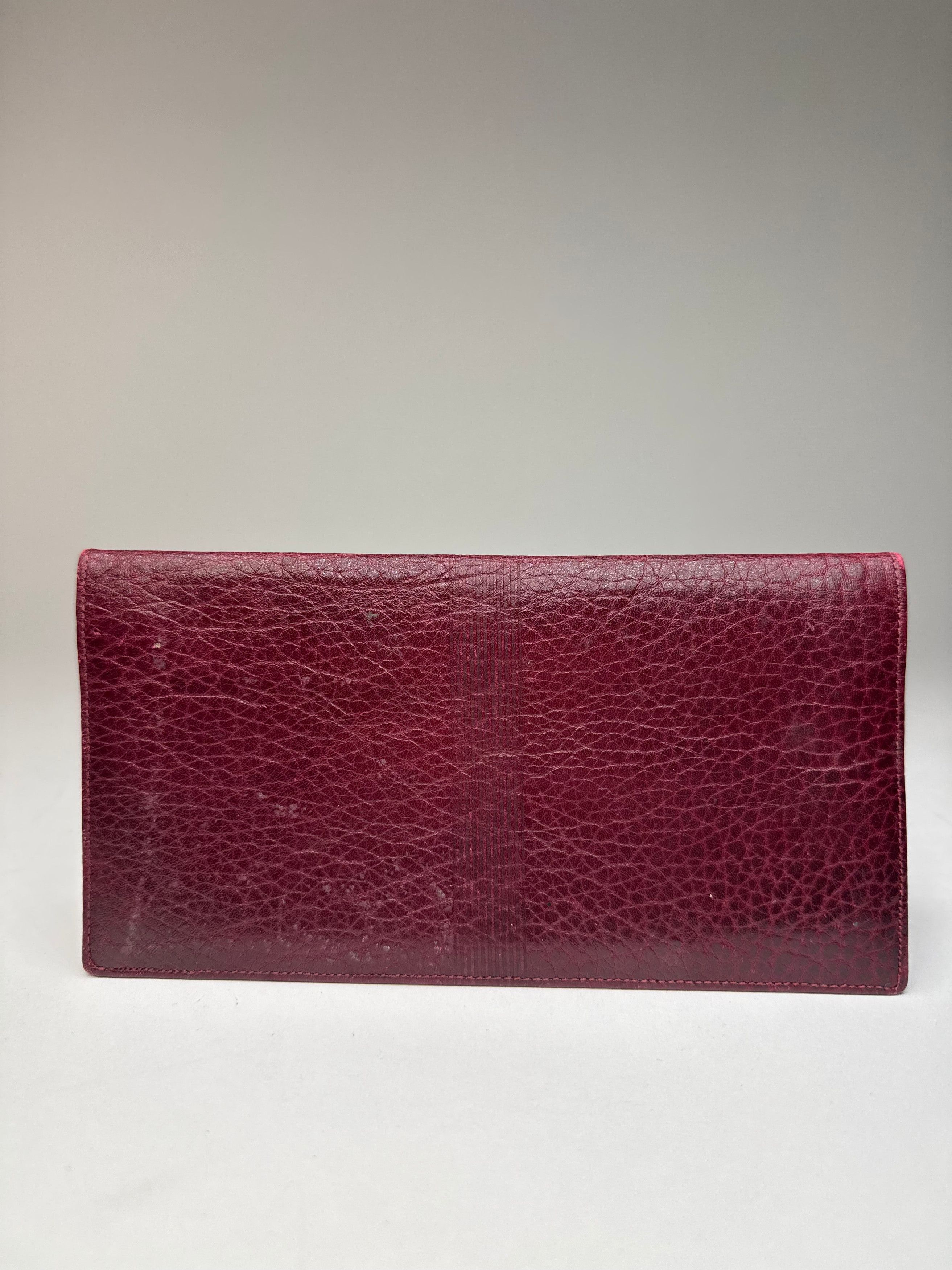 Givenchy Vintage Leather Card / ID Holder Purple Size ONE SIZE - 2 Thumbnail