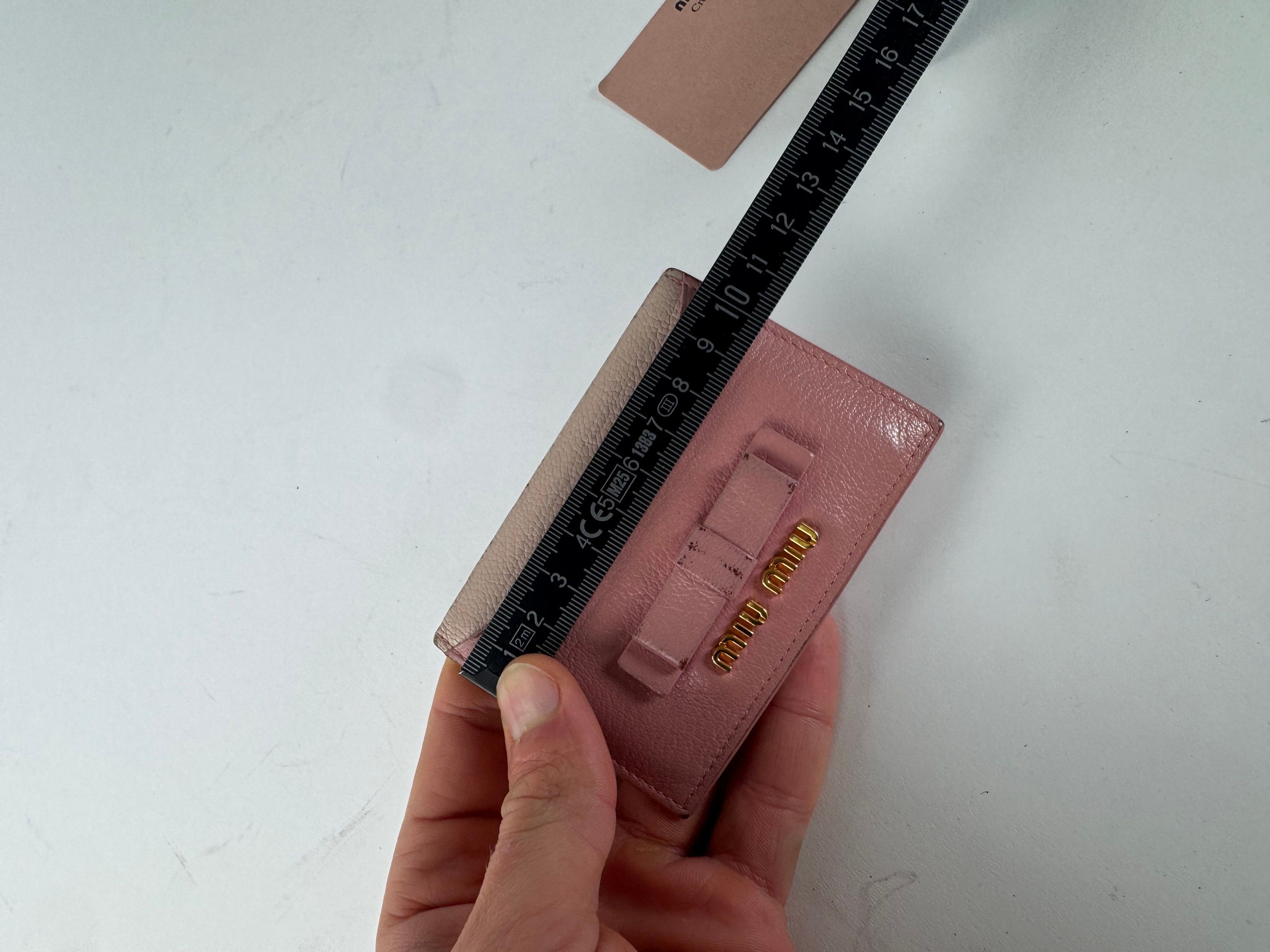 Miu Miu Vintage Leather card Holder Pink Size ONE SIZE - 8 Thumbnail