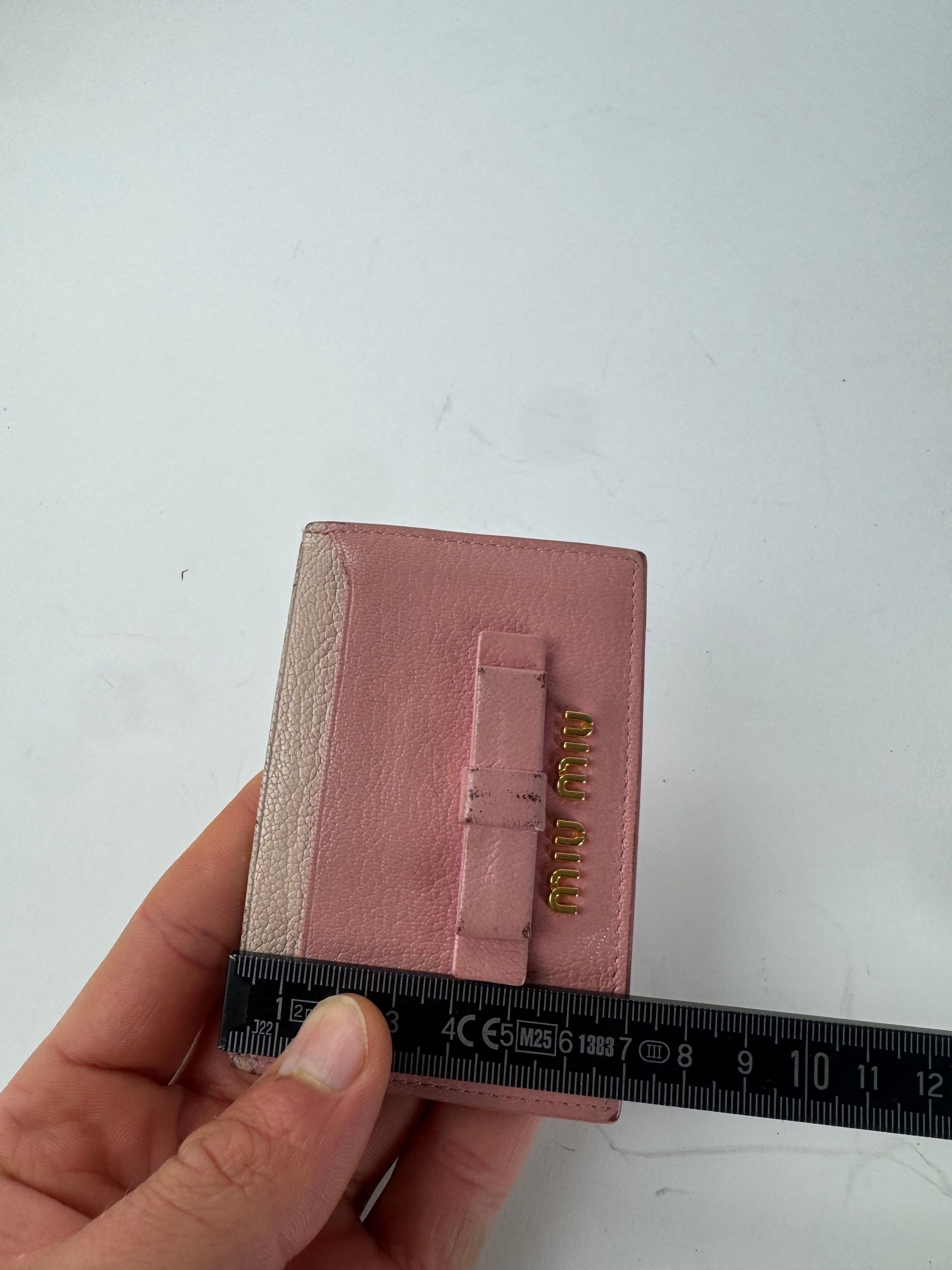 Miu Miu Vintage Leather card Holder Pink Size ONE SIZE - 9 Thumbnail