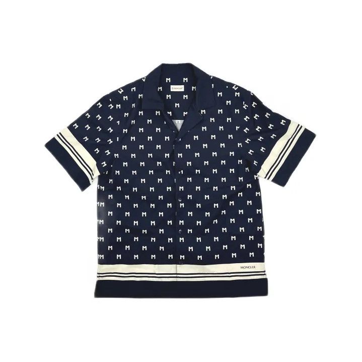 Moncler Moncler Men's Letter Print Short Sleeve Shirt Size US M / EU 48-50 / 2 - 2 Thumbnail