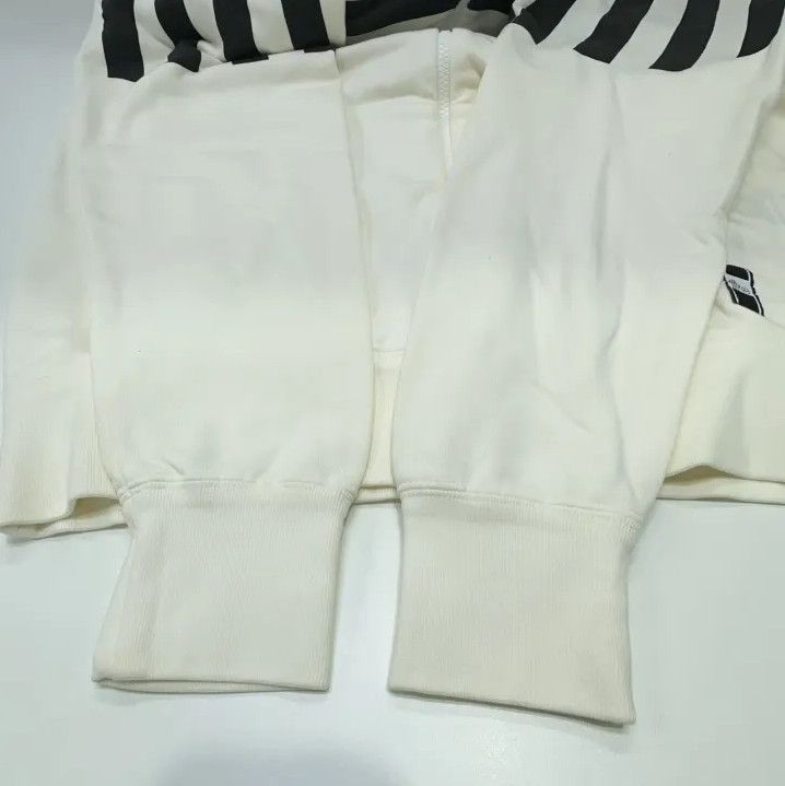 Moncler Moncler Black White Stripe Zip Hoodie Sweatshirt Size US L / EU 52-54 / 3 - 11 Thumbnail