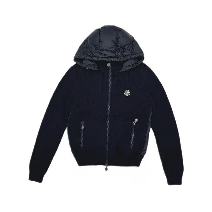 Moncler Moncler Small Logo Knit Spliced Jacket Size US L / EU 52-54 / 3 - 2 Thumbnail