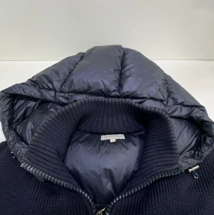 Moncler Moncler Small Logo Knit Spliced Jacket Size US L / EU 52-54 / 3 - 10 Thumbnail