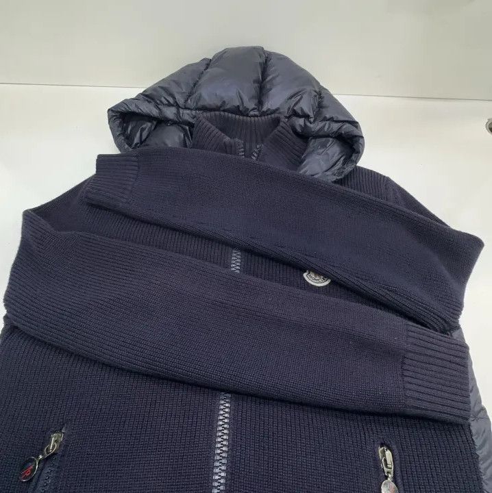 Moncler Moncler Small Logo Knit Spliced Jacket Size US L / EU 52-54 / 3 - 7 Thumbnail