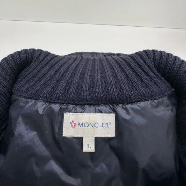 Moncler Moncler Small Logo Knit Spliced Jacket Size US L / EU 52-54 / 3 - 6 Thumbnail