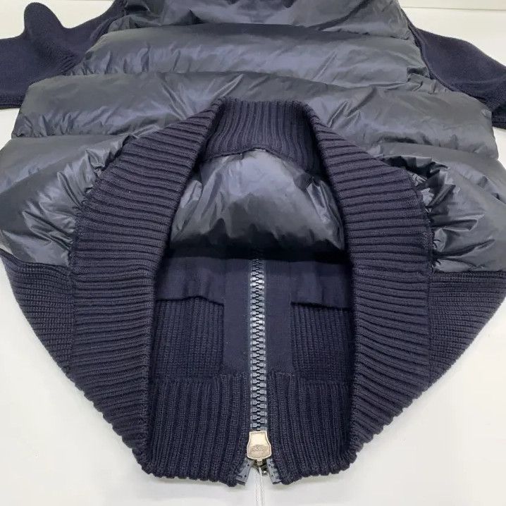 Moncler Moncler Small Logo Knit Spliced Jacket Size US L / EU 52-54 / 3 - 17 Thumbnail