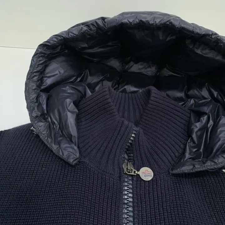 Moncler Moncler Small Logo Knit Spliced Jacket Size US L / EU 52-54 / 3 - 18 Thumbnail