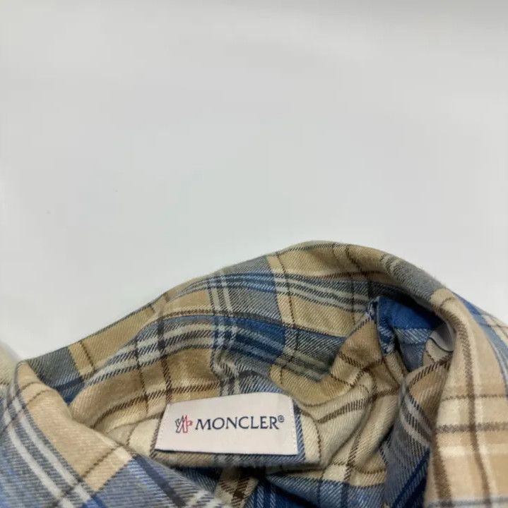 Moncler Moncler FW22 Men's Beige Plaid Long-Sleeve Shirt Size US S / EU 44-46 / 1 - 5 Thumbnail
