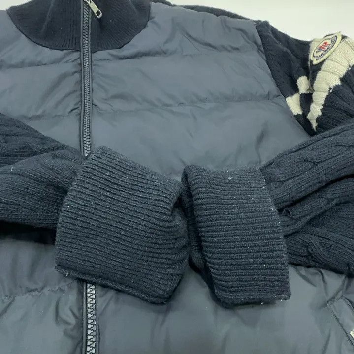 Moncler Moncler FW24 Padded Zip Wool Cardigan Down Jacket Size US XL / EU 56 / 4 - 12 Thumbnail