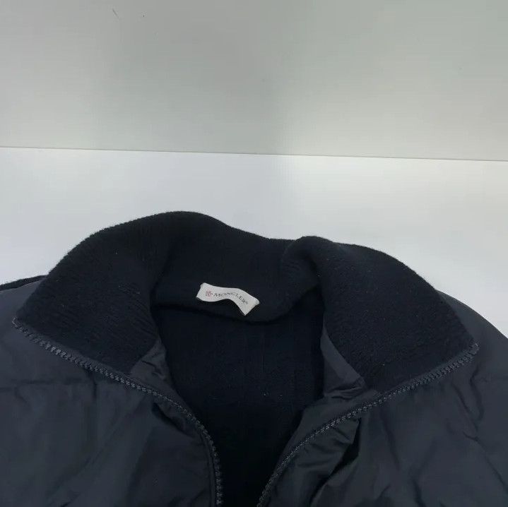 Moncler Moncler FW24 Padded Zip Wool Cardigan Down Jacket Size US XL / EU 56 / 4 - 7 Thumbnail