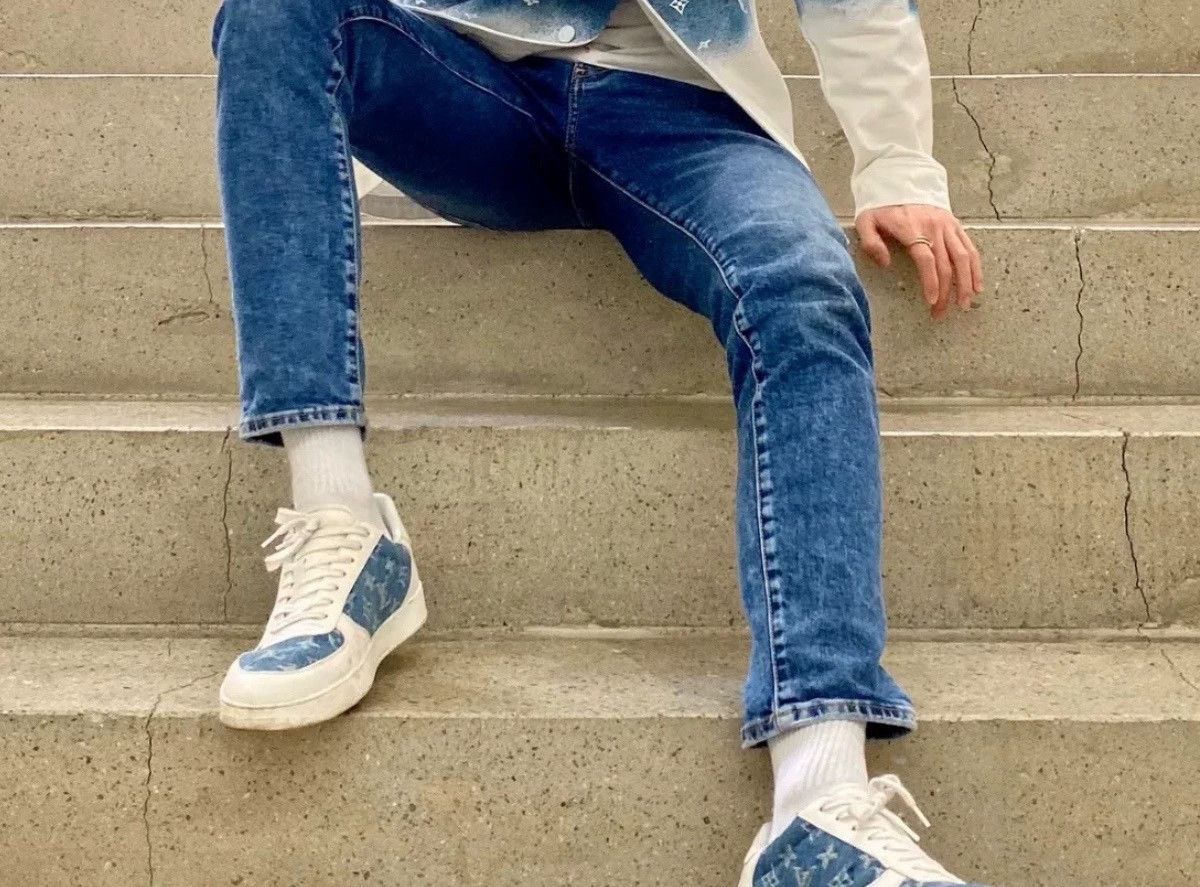 Louis Vuitton LV Rivoli Denim Sneakers Size US 10 / EU 43 - 7 Thumbnail