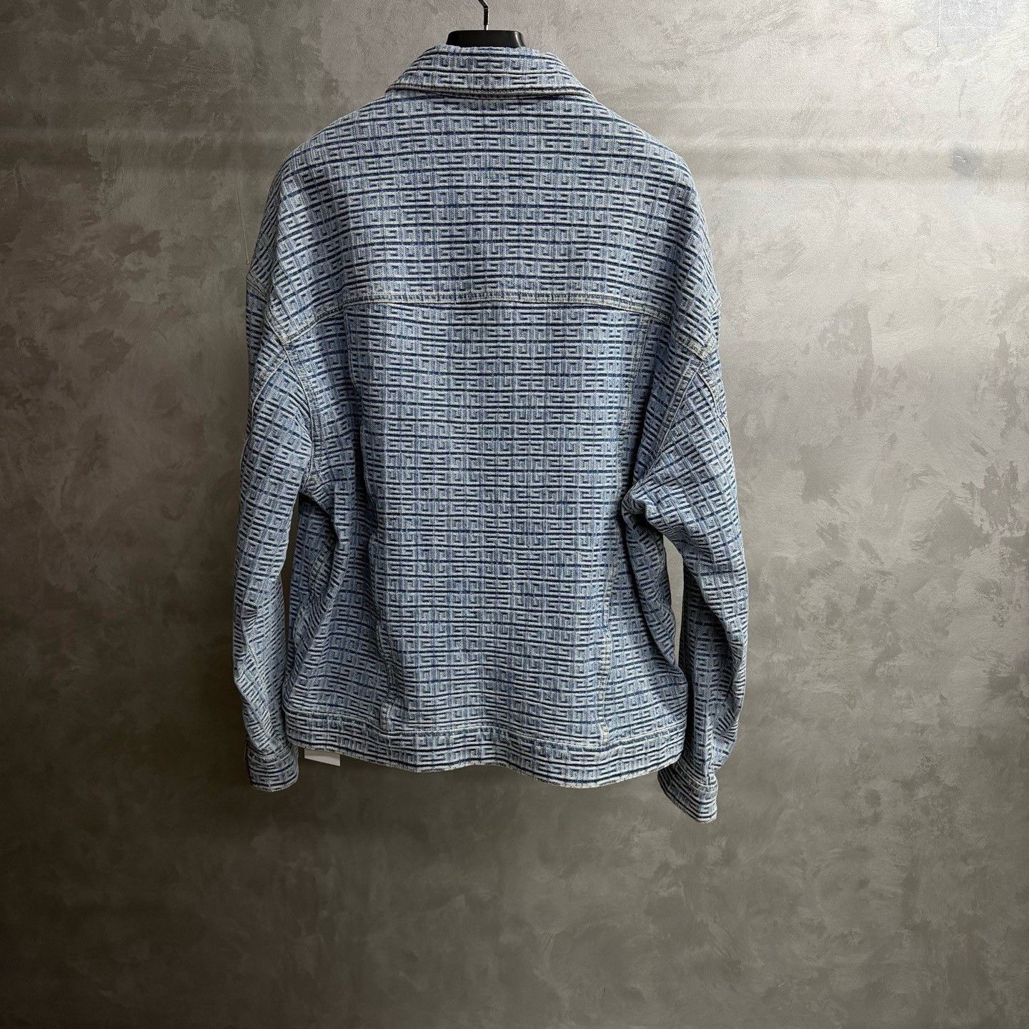 Givenchy Givenchy Blue Logo Jacquard Denim Jacket Size US M / EU 48-50 / 2 - 2 Thumbnail