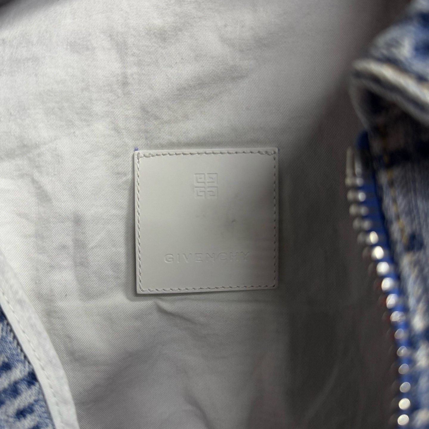 Givenchy Givenchy Blue Logo Jacquard Denim Jacket Size US M / EU 48-50 / 2 - 3 Thumbnail
