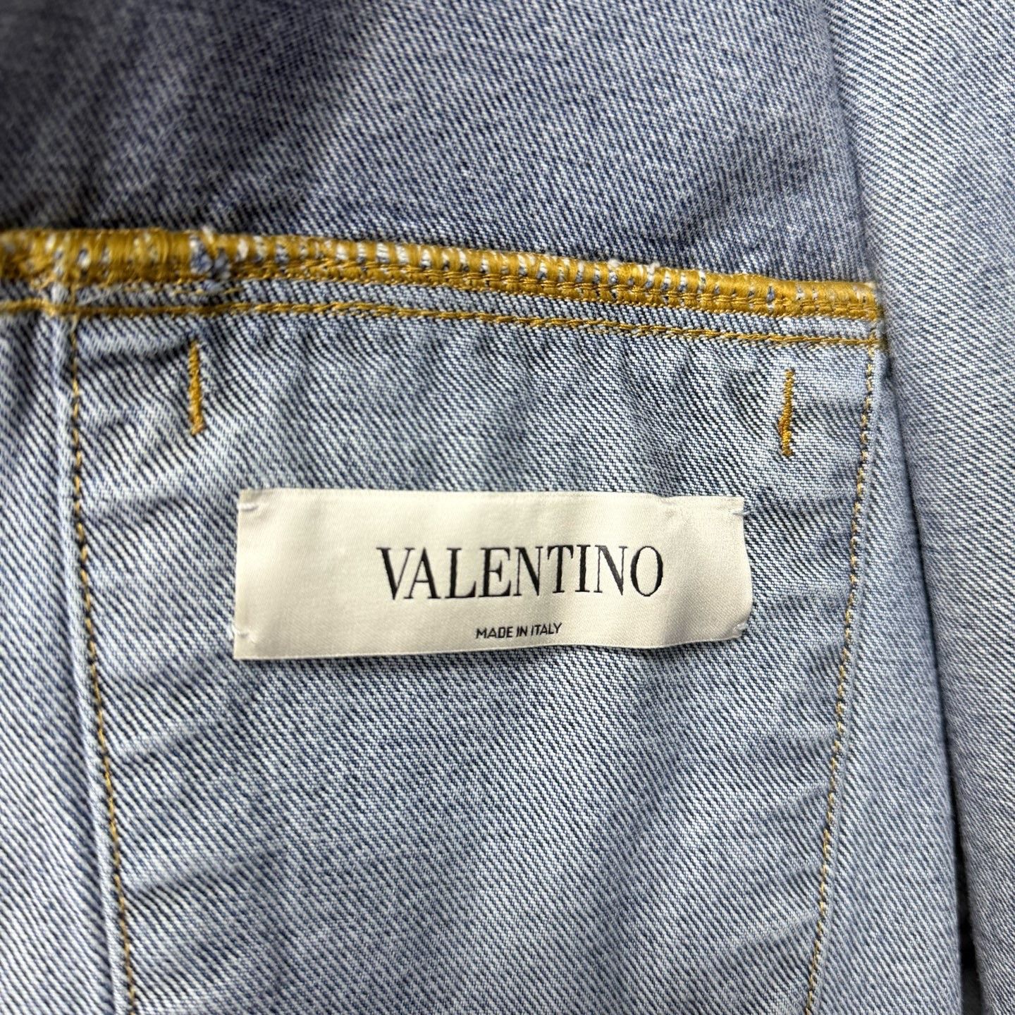 Valentino Valentino All-Over Print Denim Jacket Size US L / EU 52-54 / 3 - 3 Thumbnail
