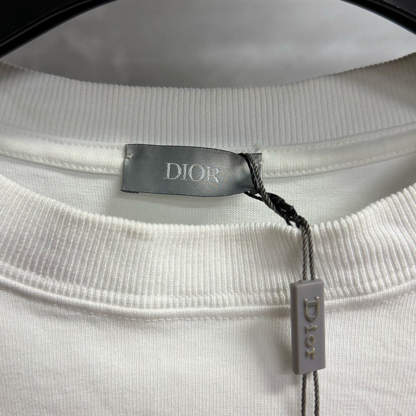 Dior Dior White Logo Stripe Short-Sleeve T-shirt Size US M / EU 48-50 / 2 - 3 Thumbnail