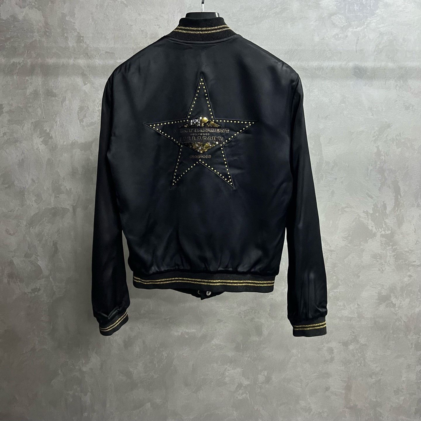 Saint Laurent Paris Saint Laurent Classic Black Baseball Jacket Size US S / EU 44-46 / 1 - 2 Thumbnail
