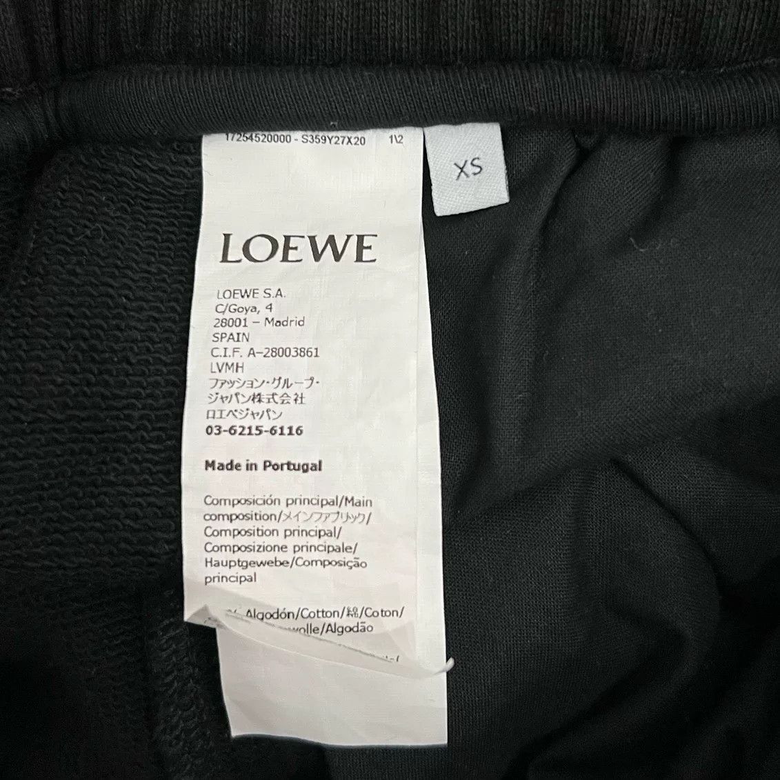 Loewe Loewe Leather Patch Black Shorts XS Size 22" - 5 Thumbnail