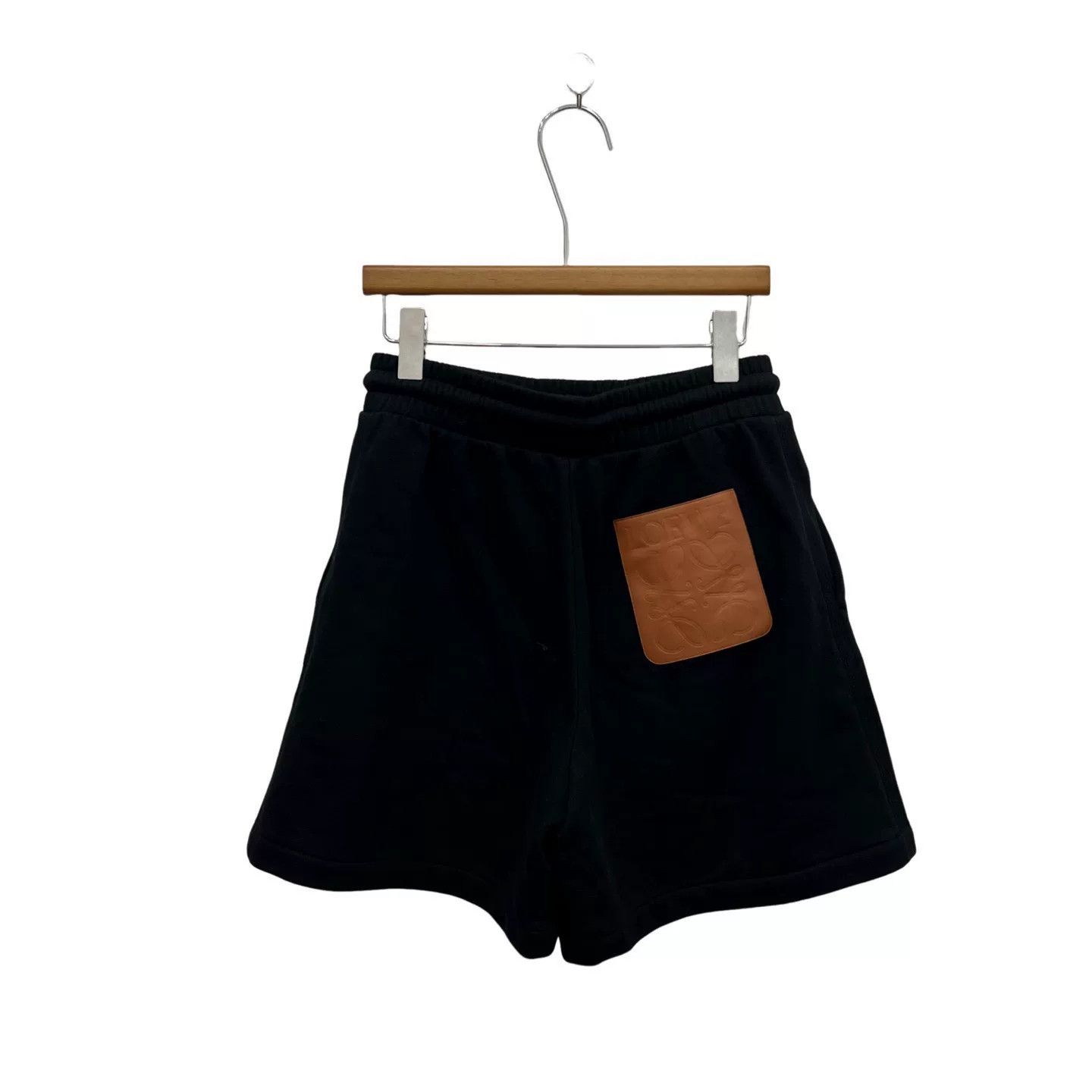 Loewe Loewe Leather Patch Black Shorts XS Size 22" - 2 Thumbnail