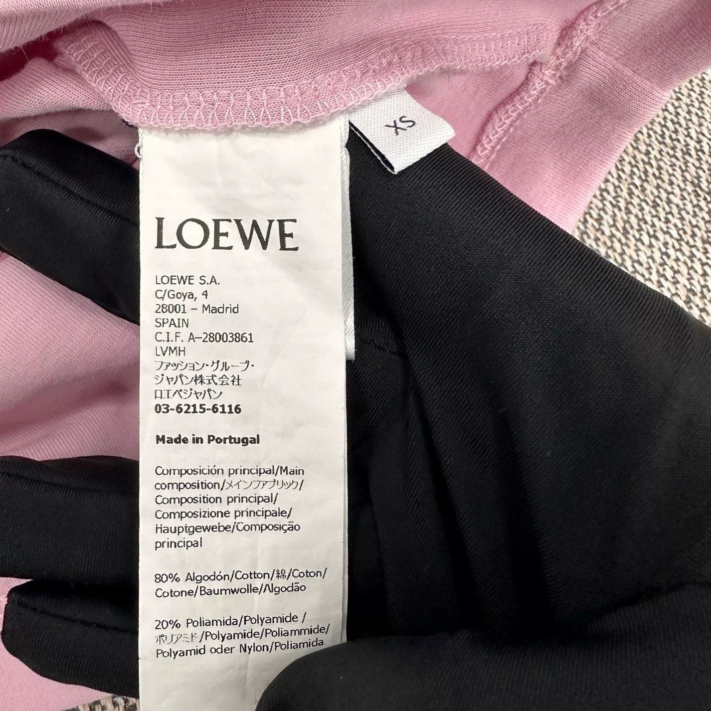 Loewe Loewe Pink Logo Print Short-Sleeve XS Size XS / US 0-2 / IT 36-38 - 4 Thumbnail