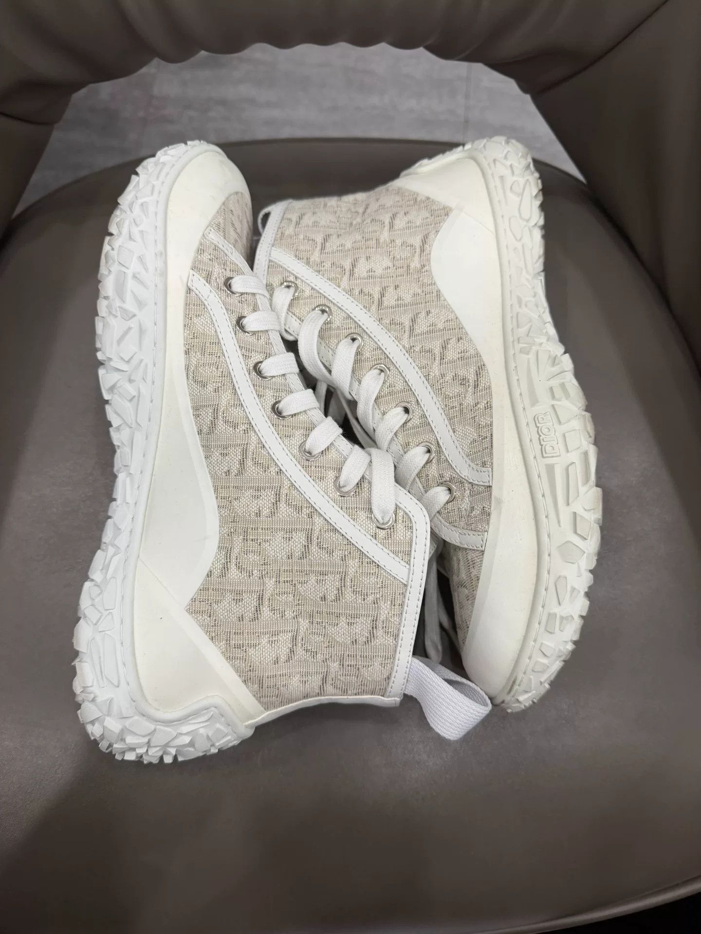 Dior Dior B28 Monogram High-Top Sneakers Size US 8 / EU 41 - 4 Thumbnail