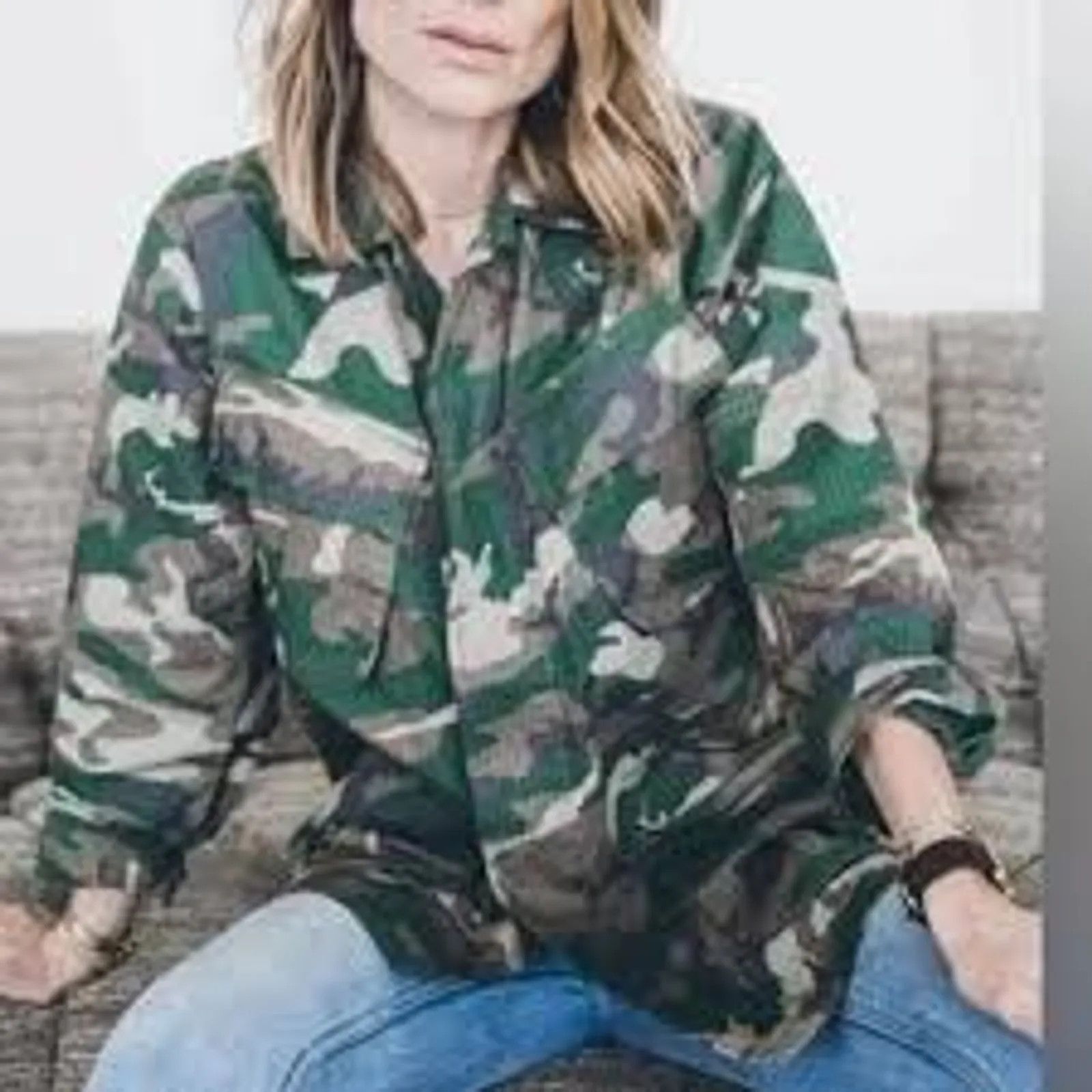 Anine Bing Anine Bing Anine Bing leandra camo jacket Jacket Size S / US 4 / IT 40 - 6 Thumbnail
