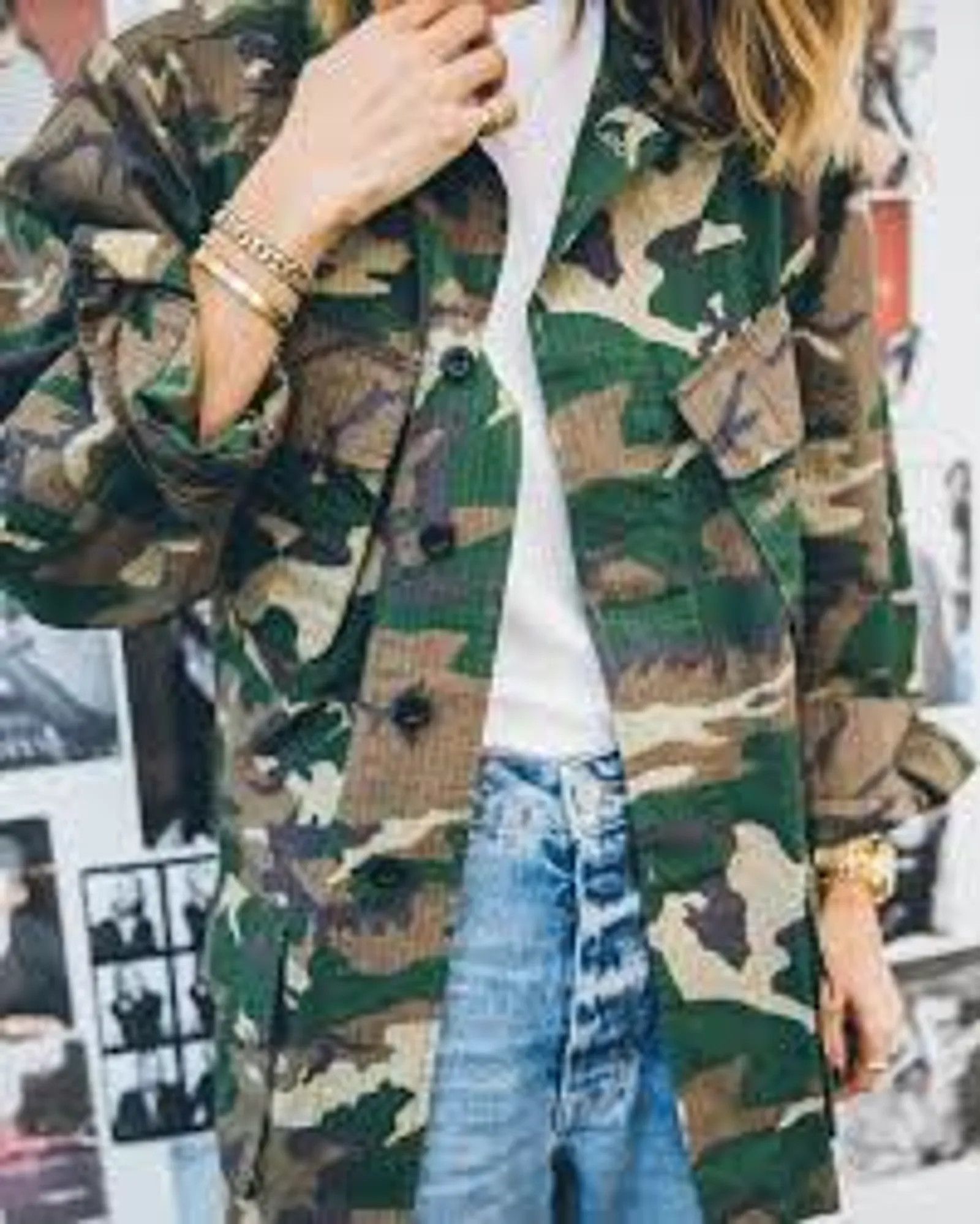Anine Bing Anine Bing Anine Bing leandra camo jacket Jacket Size S / US 4 / IT 40 - 7 Thumbnail