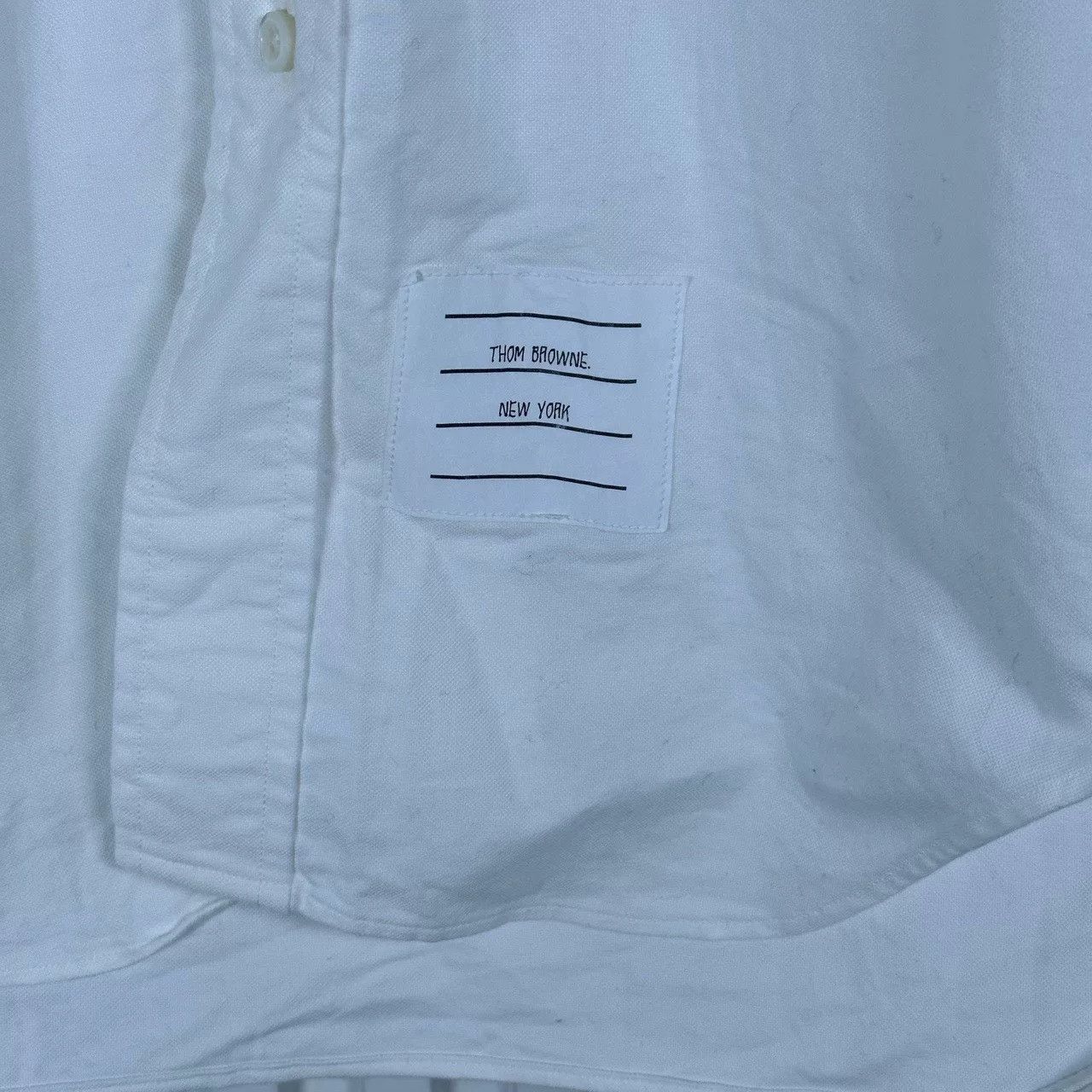 Thom Browne Thom Browne White Stripe Shirt Size US S / EU 44-46 / 1 - 3 Thumbnail