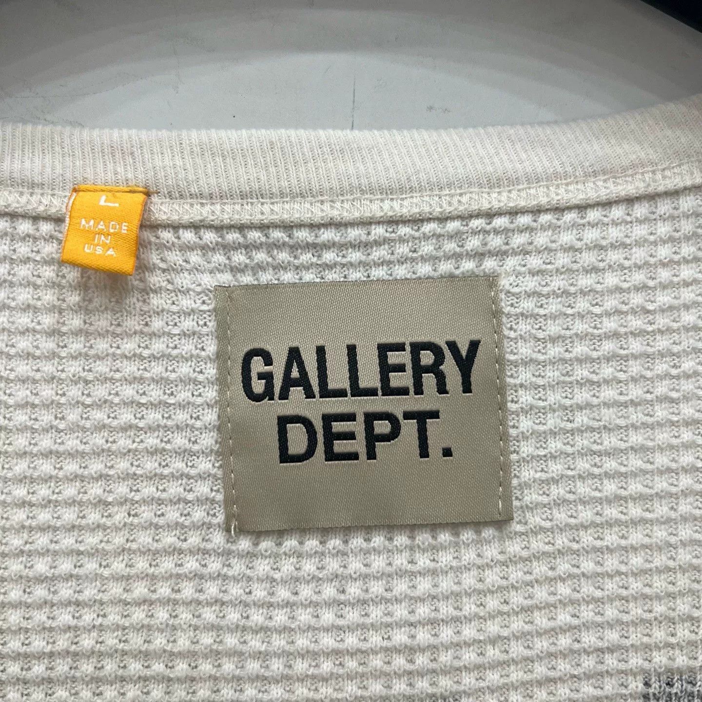 Gallery Dept. Gallery Dept Large Logo Waffle Long Sleeve Size US L / EU 52-54 / 3 - 4 Thumbnail