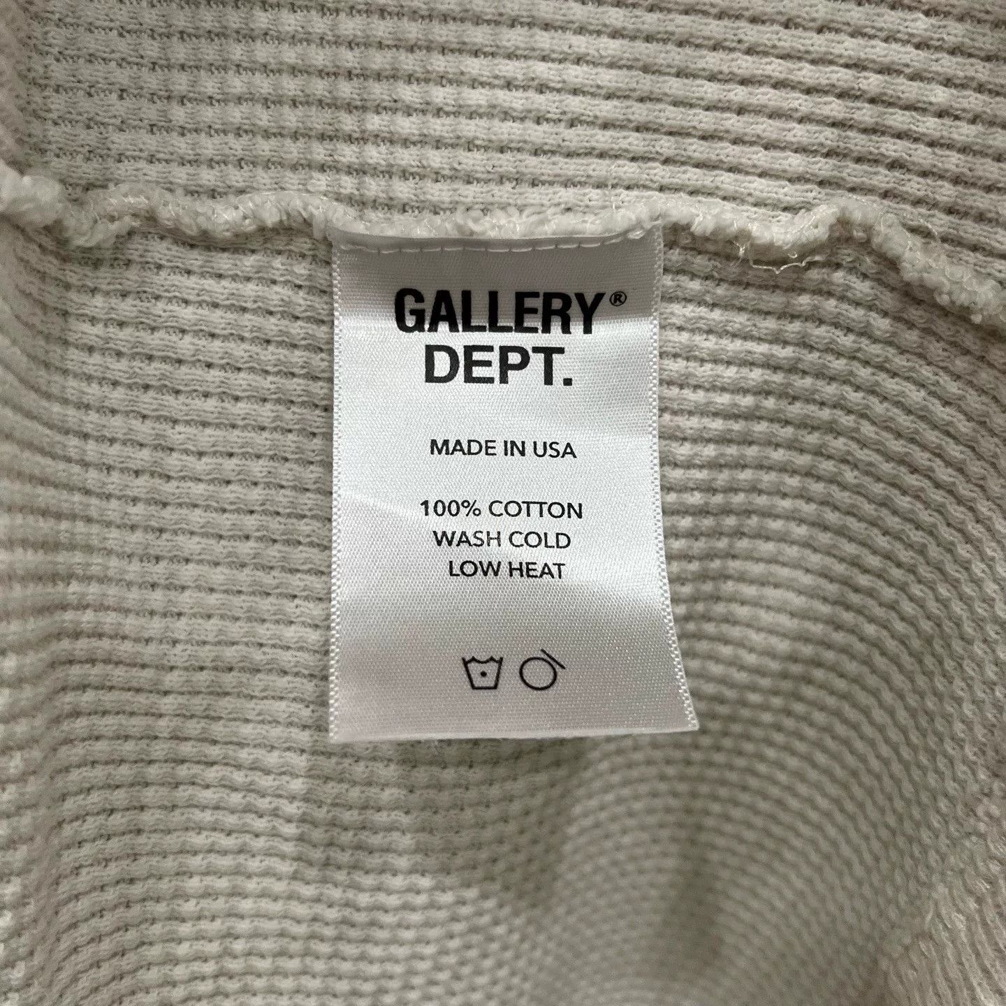 Gallery Dept. Gallery Dept Large Logo Waffle Long Sleeve Size US L / EU 52-54 / 3 - 5 Thumbnail