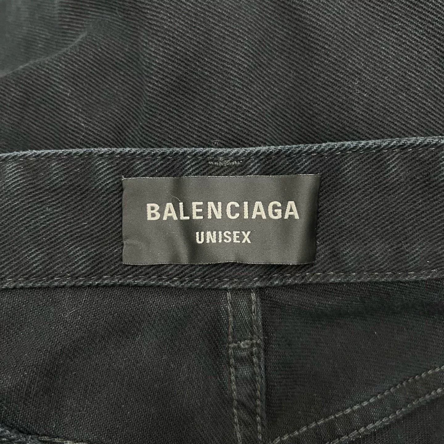 Balenciaga Balenciaga Fringe Denim Shorts Size US 26 / EU 42 - 6 Thumbnail