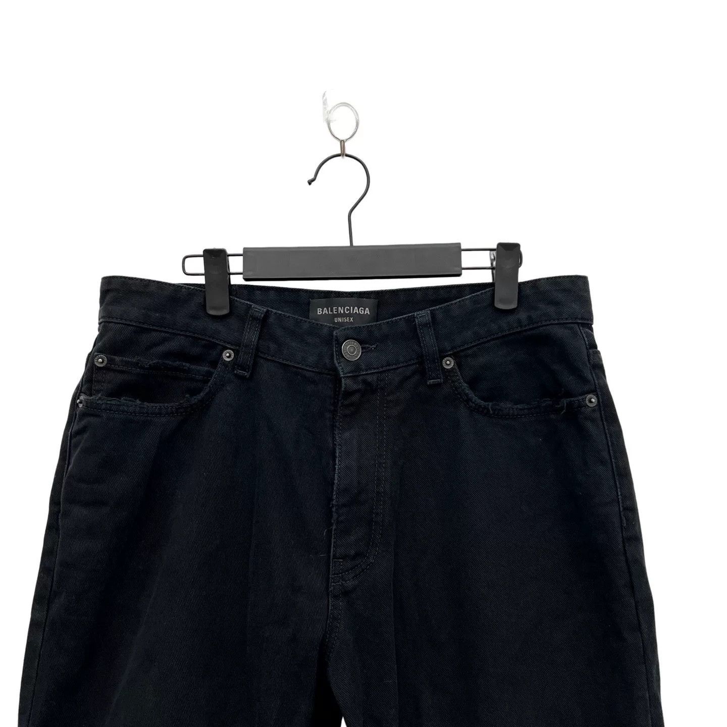 Balenciaga Balenciaga Fringe Denim Shorts Size US 26 / EU 42 - 5 Thumbnail