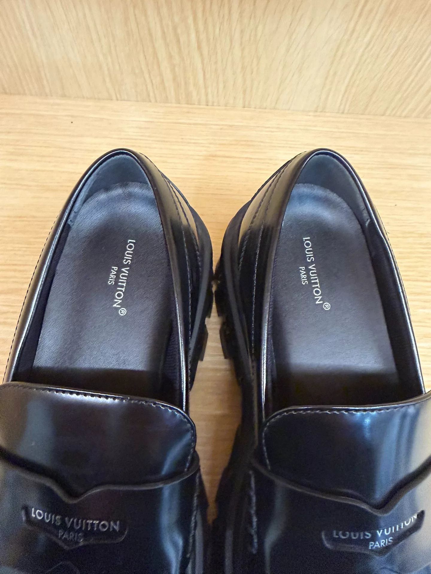 Louis Vuitton LV Record Embossed Loafers Size US 5 / IT 35 - 4 Thumbnail