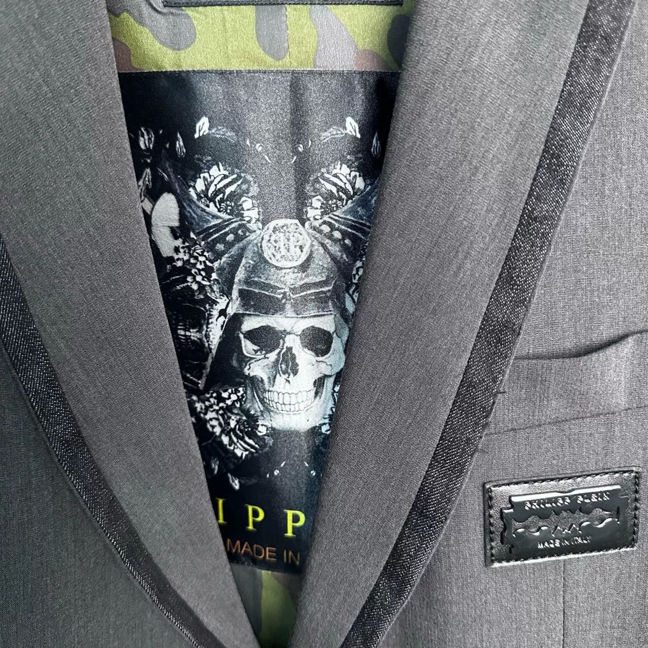 Philipp Plein Philipp Plein Skull Collar Suit XL Size US XL / EU 56 / 4 - 5 Thumbnail