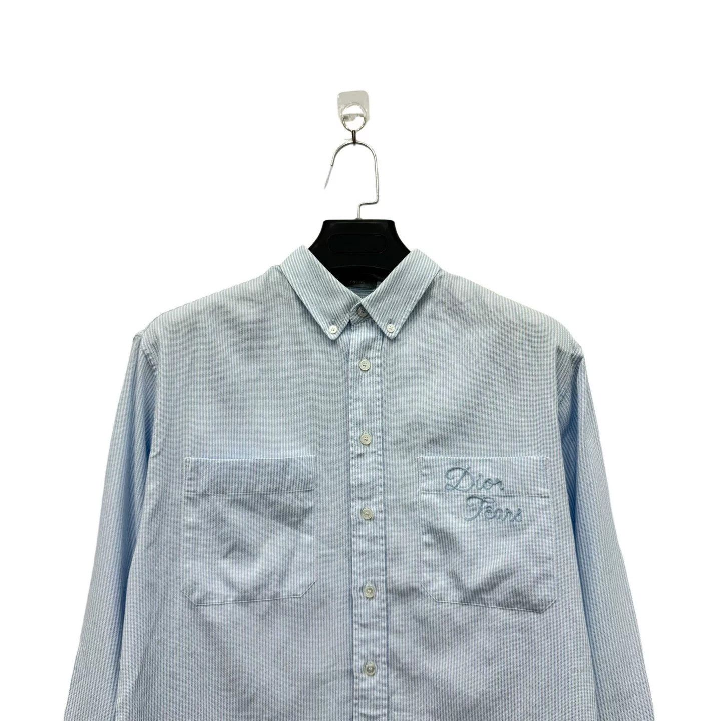 Dior Dior x Denim Tears Embroidered Striped Shirt Size US M / EU 48-50 / 2 - 4 Thumbnail