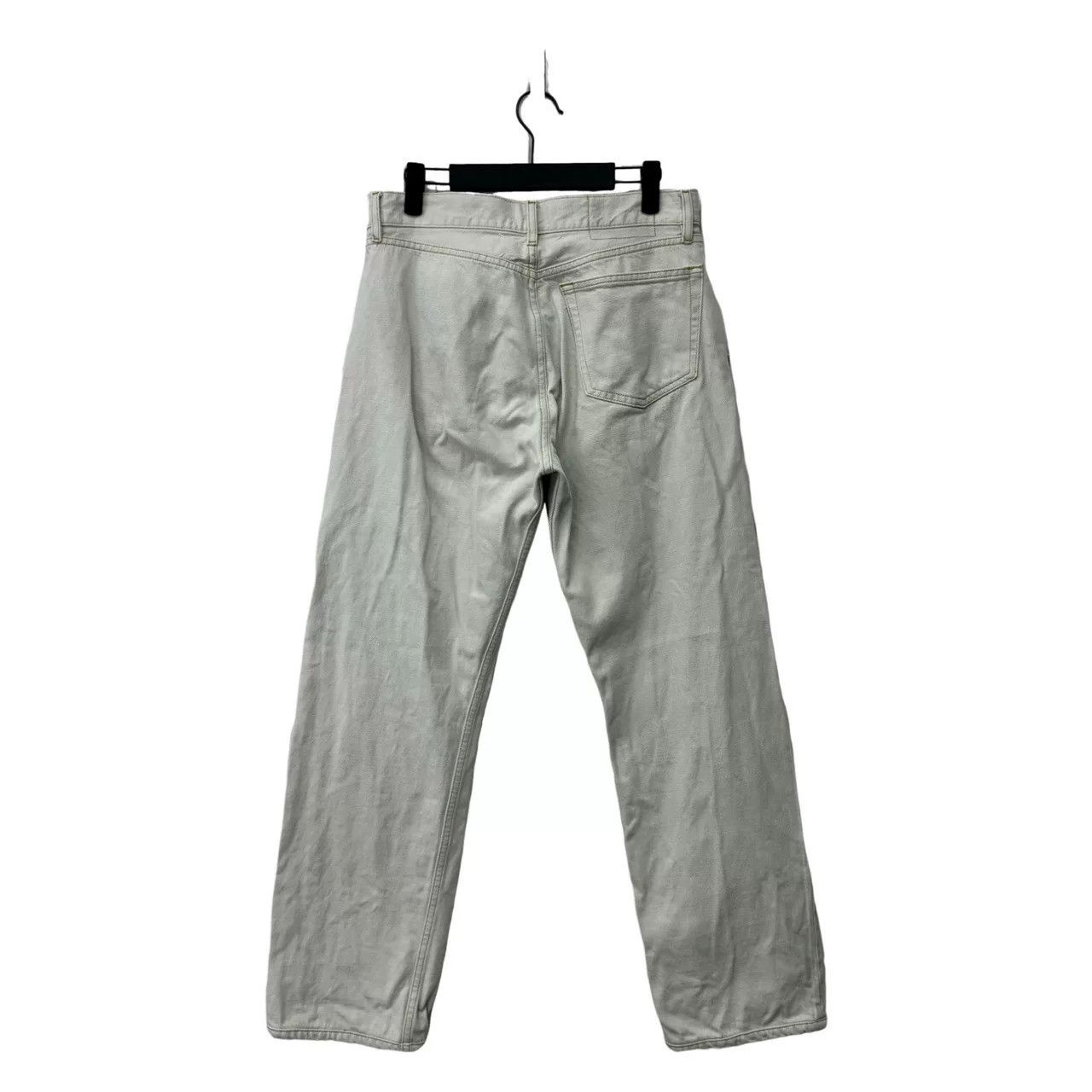 Maison Margiela Maison Margiela Distressed White Denim Pants Size US 31 - 2 Thumbnail