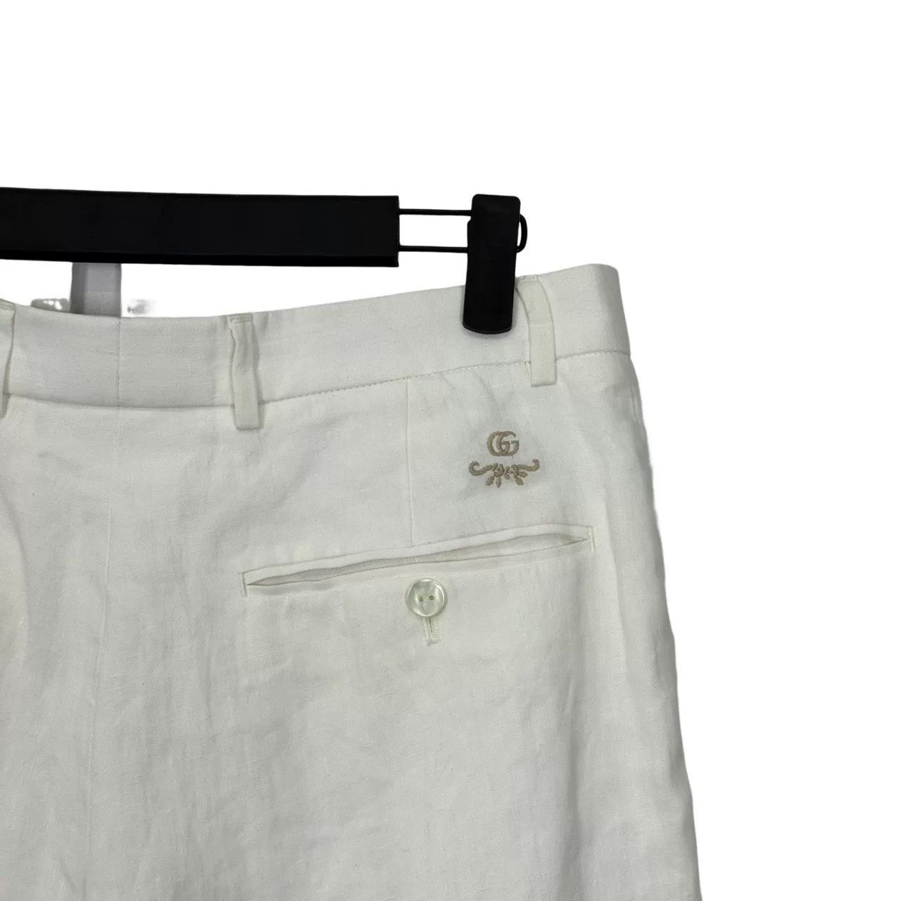 Gucci Gucci Linen Logo Shorts Size US 28 / EU 44 - 3 Thumbnail